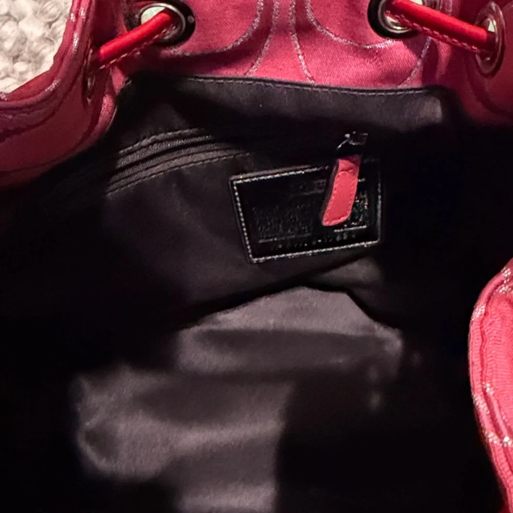 Coach Pink Signature Shoulder Bag - Picture 8 of 16